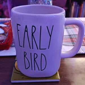 Rae Dunn Early Bird White Ceramic Mug
